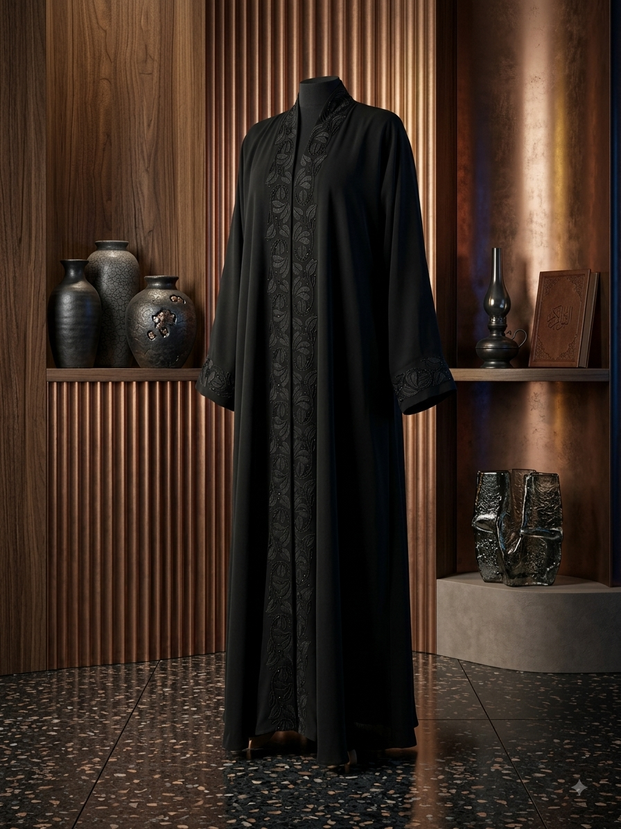 The Midnight Botanical Abaya
