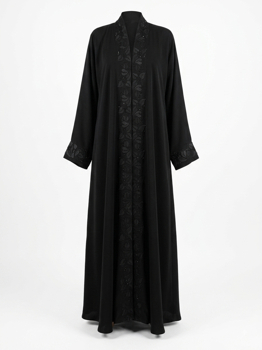 The Midnight Botanical Abaya